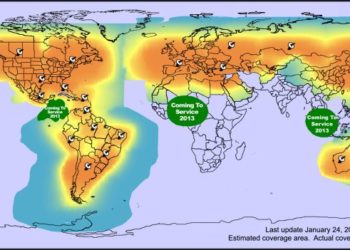 Zasięg sieci Globalstar - łączność głosowa
