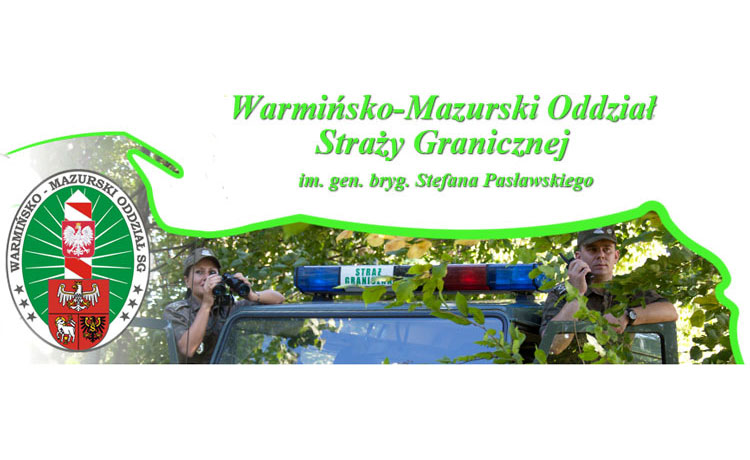 Baner Warmińsko-Mazurskiego Oddziału Straży Granicznej