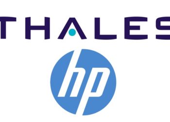 Logotypy Thales i HP
