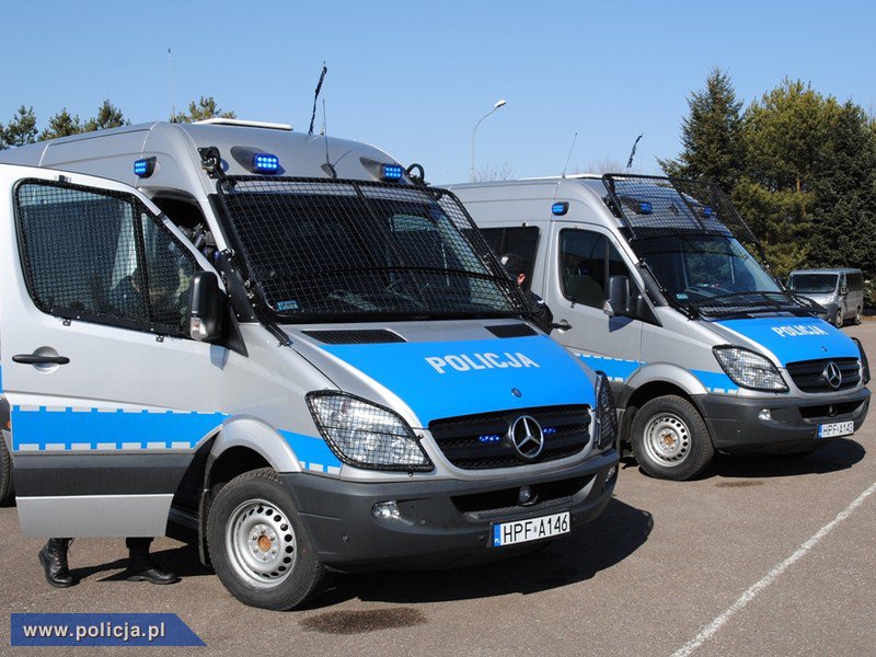 Furgon - ł&oacute;dzka Policja
