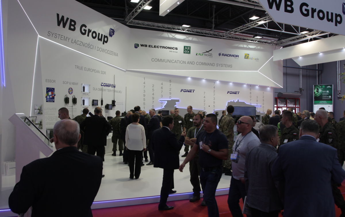 Stoisko grupy WB podczas MSPO 2016 w Kielcach